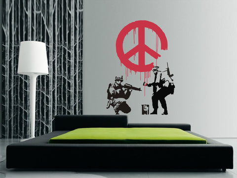 CND Soldiers ~ Banksy Wall Art
