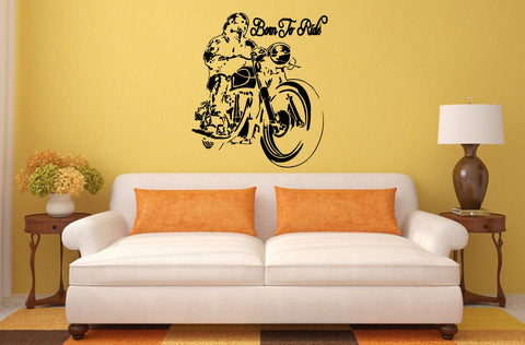Born To Ride Motorbike wall art (67 x 55cms)