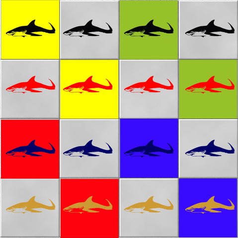 Shark Stickers (great for tiles or any flat surface)