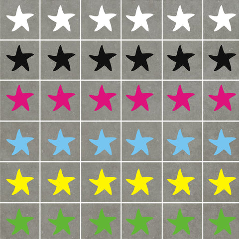Starfish Stickers (ideal for tiles, glass, ceramics, any flat surface)