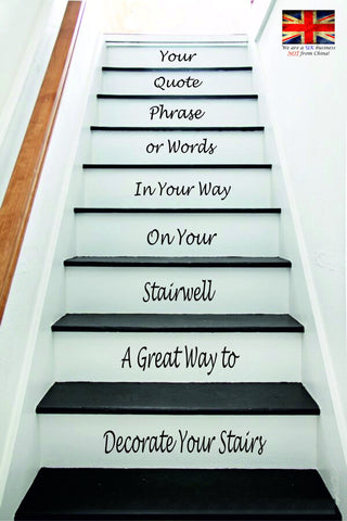 Design Your Own Stair Stickers