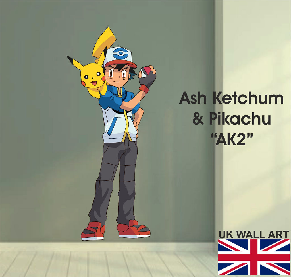 Ash Ketchum & Pikachu Pokemon Wall Art - AK2
