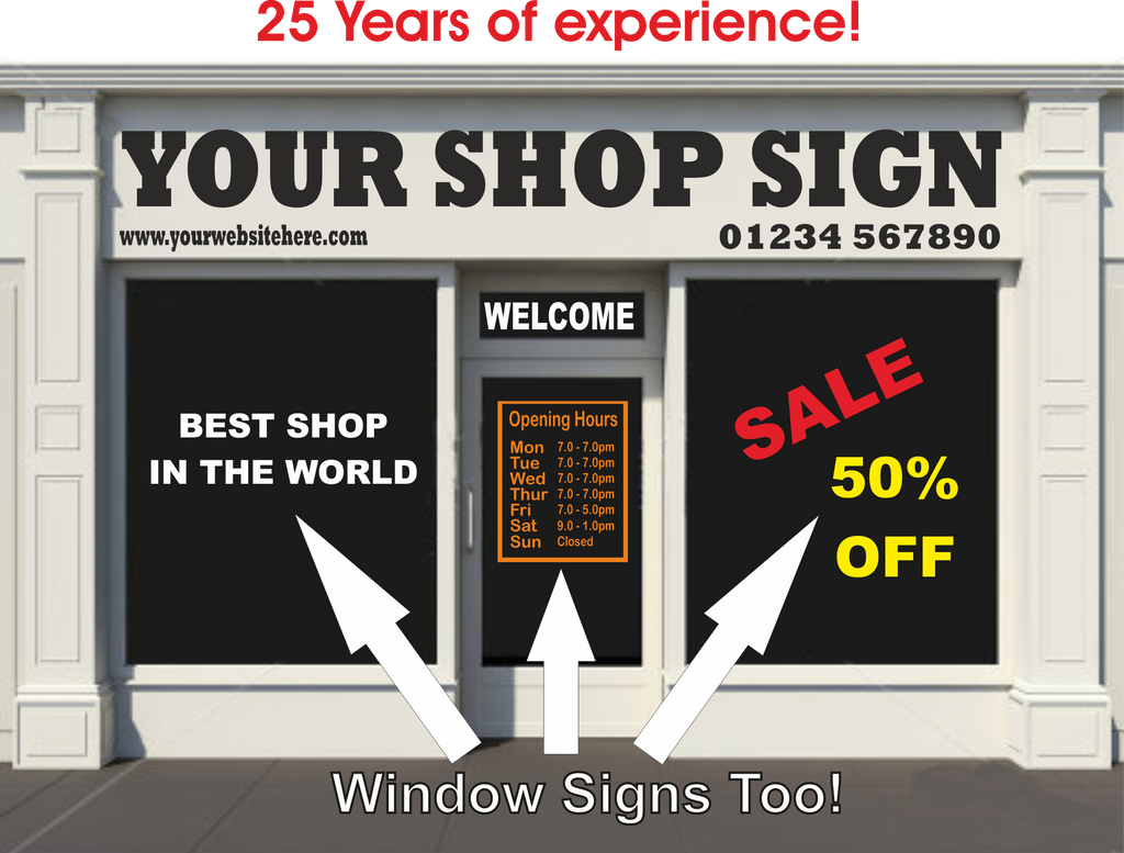 Custom Shop & Business Signs