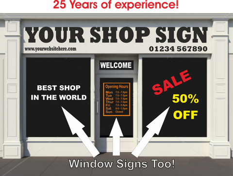Custom Shop & Business Signs