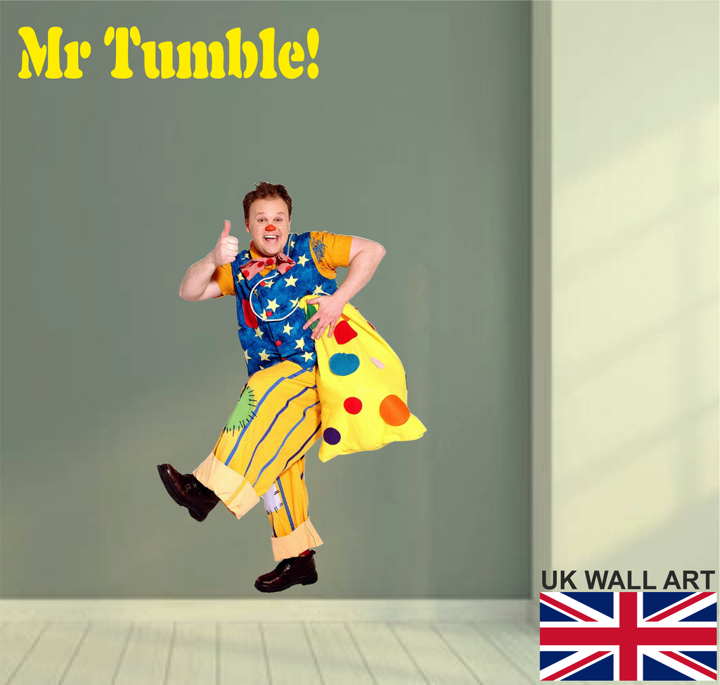 MR TUMBLE Wall Art Sticker - Full Colour