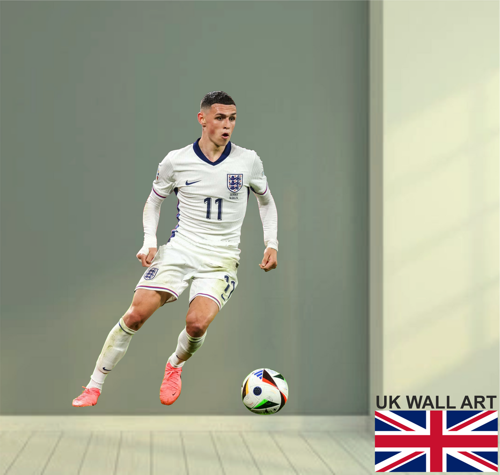 Phil Foden Wall Art Sticker - Full Colour