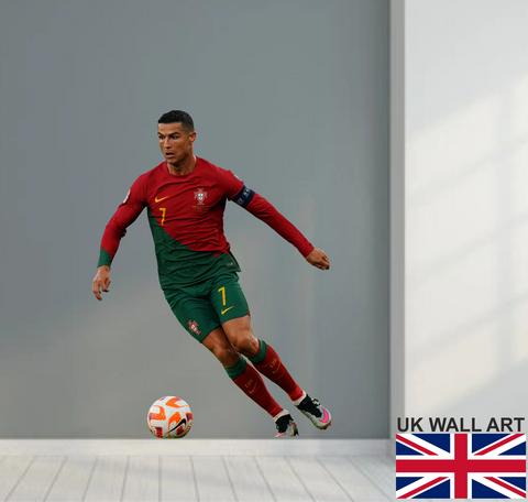 Cristiano Ronaldo Wall Art Sticker - Full Colour