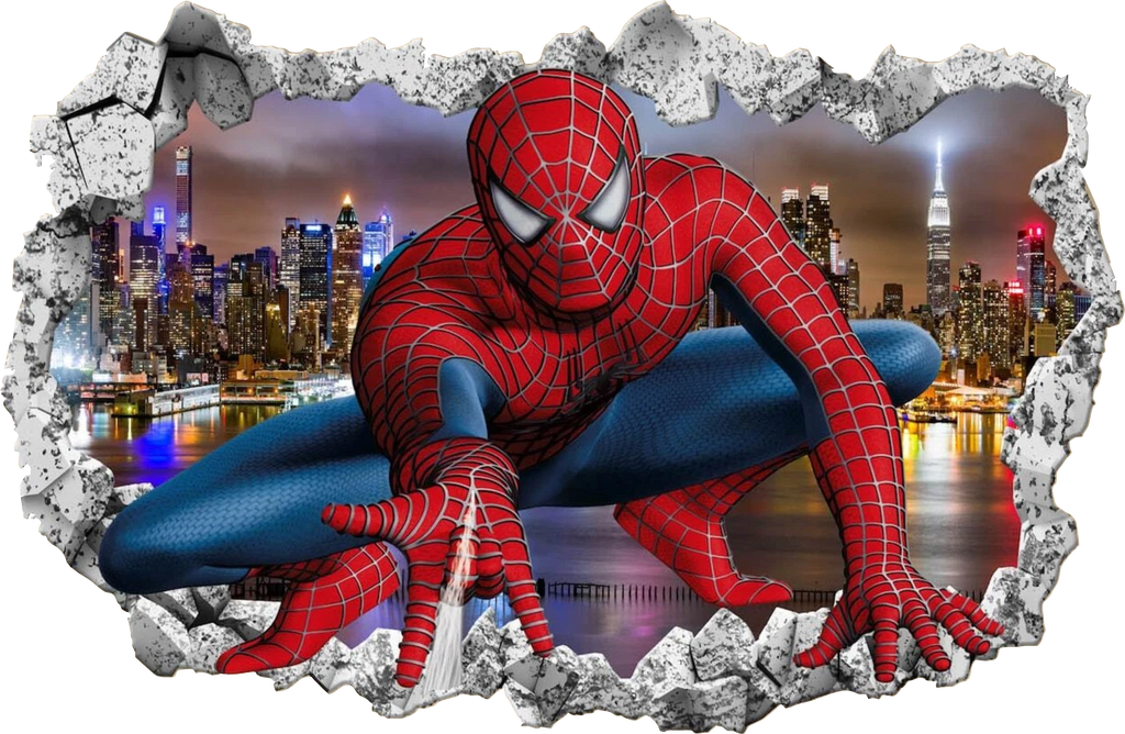 Spiderman 3D Wall Art Sticker (II)
