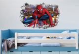 Spiderman 3D Wall Art Sticker (II)