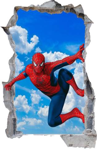 Spiderman 3D Wall Art Sticker (III)