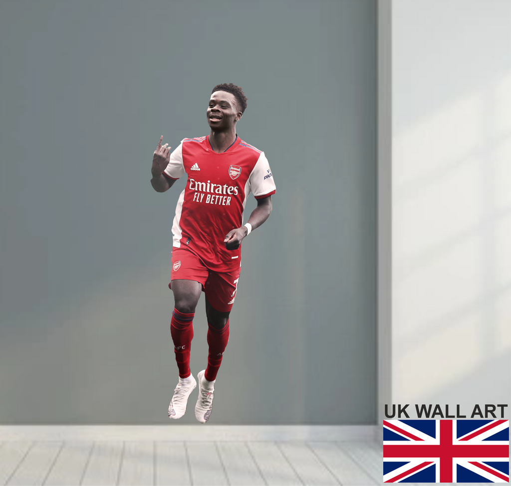 Bukayo Saka Wall Art Sticker - Full Colour (Copy)