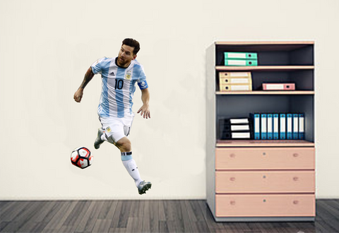 Lionel Messi Wall Art Sticker - Full Colour