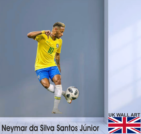Neymar Junior Wall Art Sticker - Full Colour