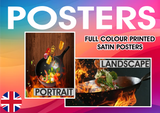 POSTER PRINTING - Any image - in Premium Satin Paper - in A4, A3 or A2