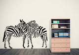 standing zebra wall art