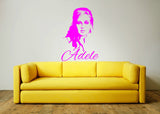 Adele & Decorative Text Wall Art Sticker