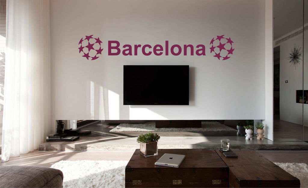 Barcelona football wall art sticker