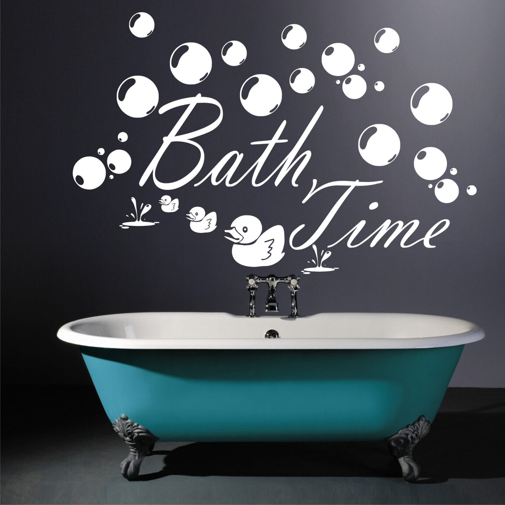 bath time wall art sticker
