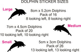 Dolphins Stickers (great for tiles or any flat surface)