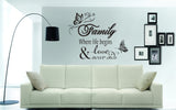family where life begins wall sticker