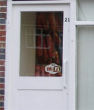FREE Wi Fi shop sign sticker in Frosted Glass effect vinyl