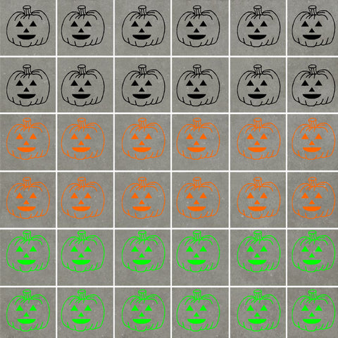 Pumpkin Stickers (ideal for tiles, glass, ceramics, any flat surface)