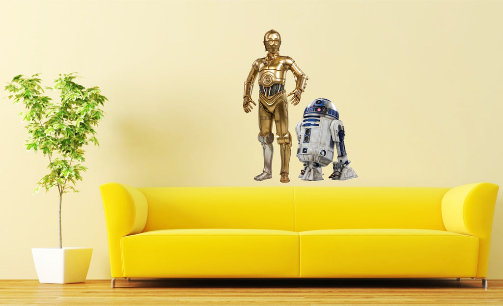 R2D2 and C3PO Star Wars Wall Art Stickers