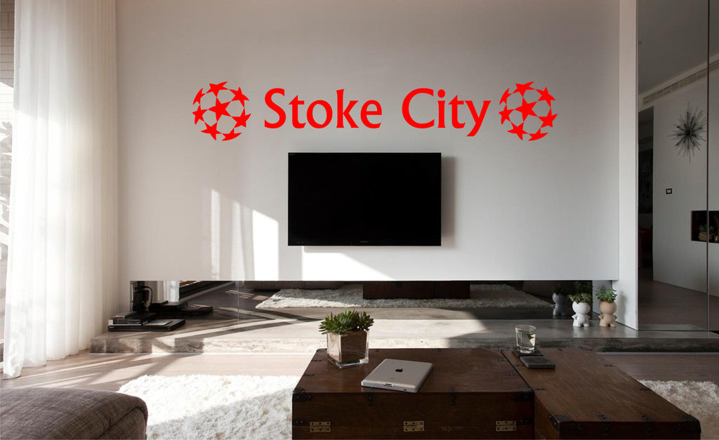 Stoke City FC Football Wall Art Sticker