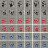 Skull Stickers (ideal for tiles, glass, ceramics, any flat surface)
