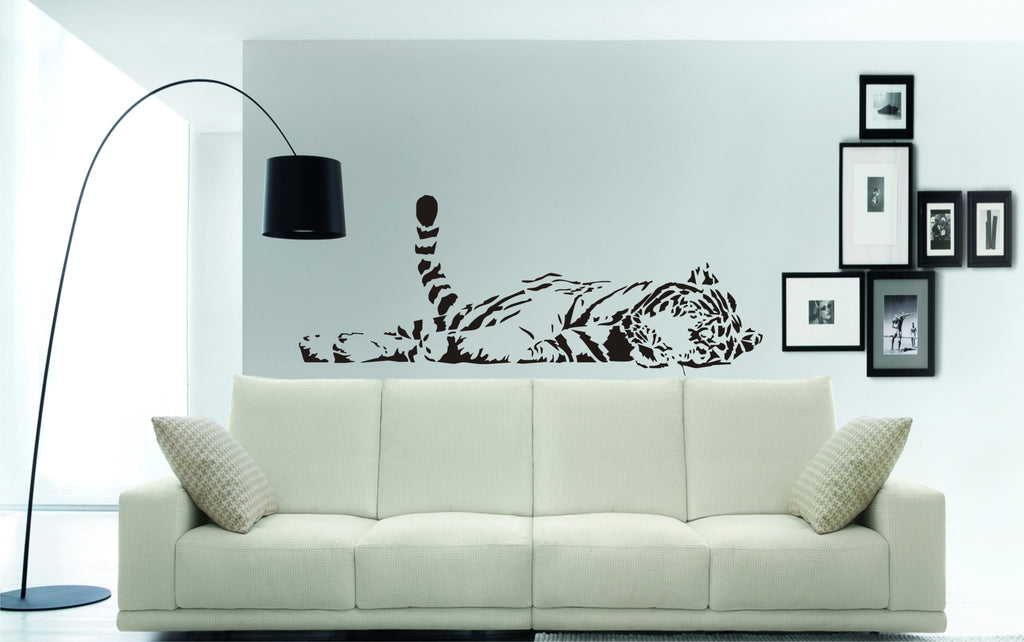 sleeping tiger wall art sticker
