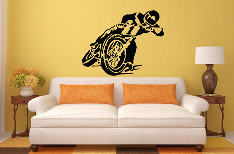 Speedway Bike Wall Art Sticker