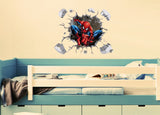 3D Spiderman bursting through the wall (90 x 72cms)