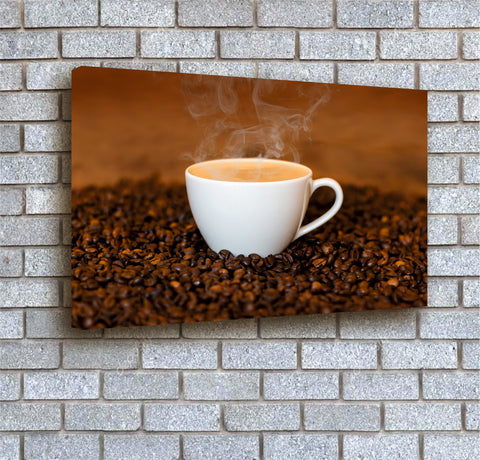 Coffee on Beans - A3 Boxed Canvas Print