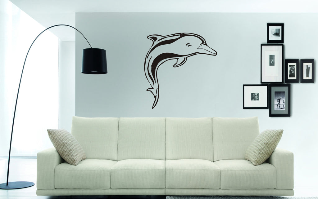 dolphin wall art stickers
