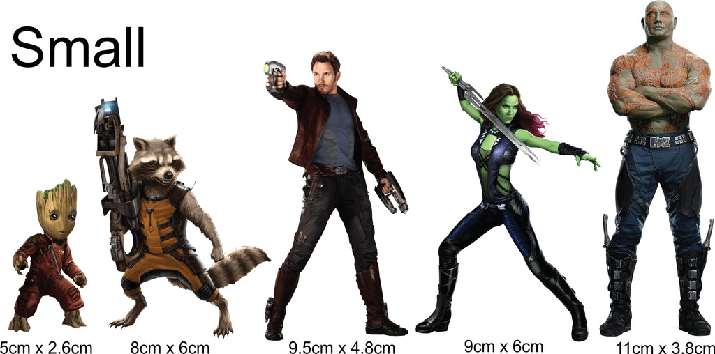 GUARDIANS OF THE GALAXY CHARACTER COLLECTION (5 x stickers)
