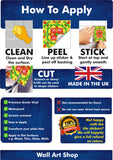 4" MOSAIC TILE STICKERS - transform your Kitchen or Bathroom PEEL & STICK