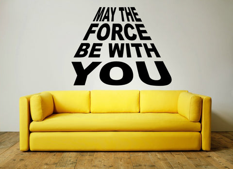 May The Force Be With You Wall Art Sticker