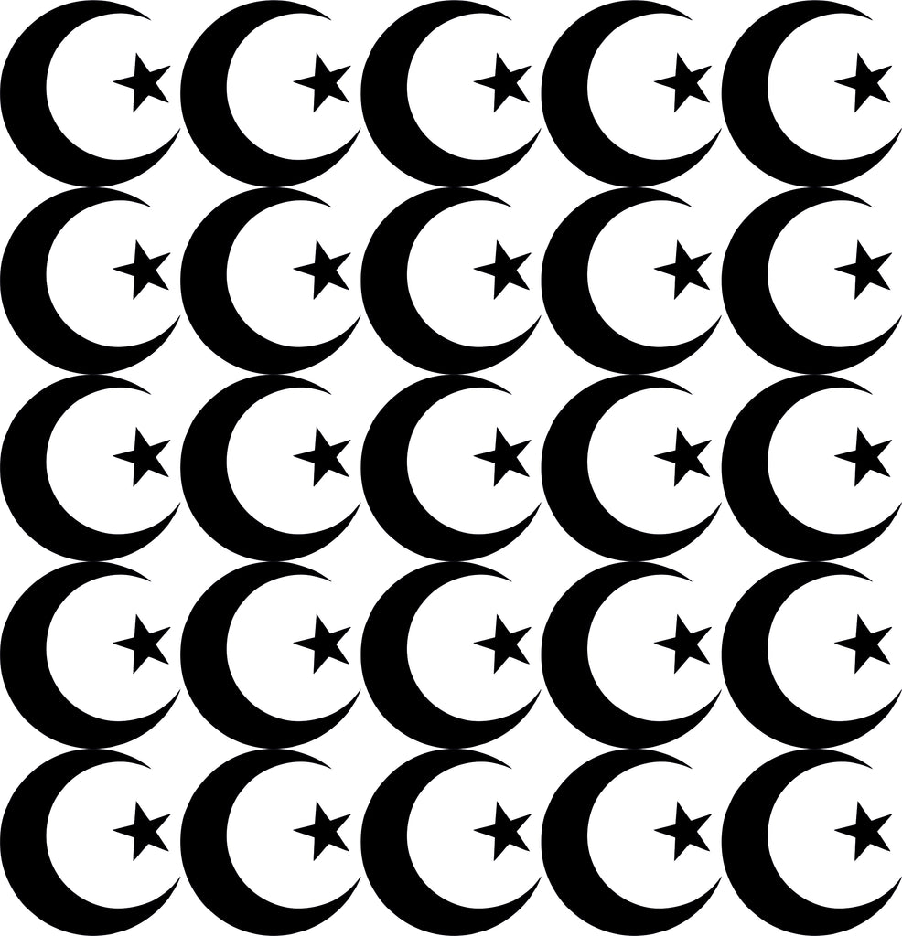 Moon and Star (Islam, Pakistan or Turkey) Stickers
