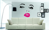 sexy face wall art sticker