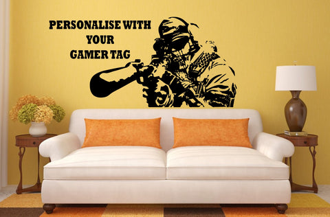 Call Of Duty Style Sniper & Gamer Tag