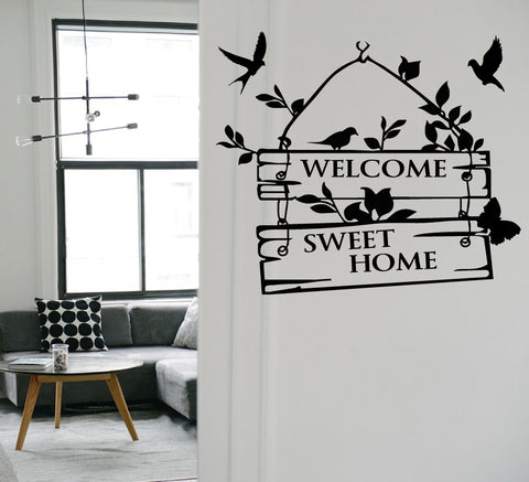 Welcome Home Wall Art Sticker