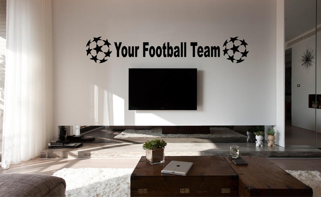 Your Football Team wall art sticker